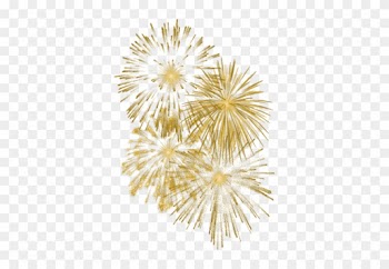 Gold Fireworks Transparent Background