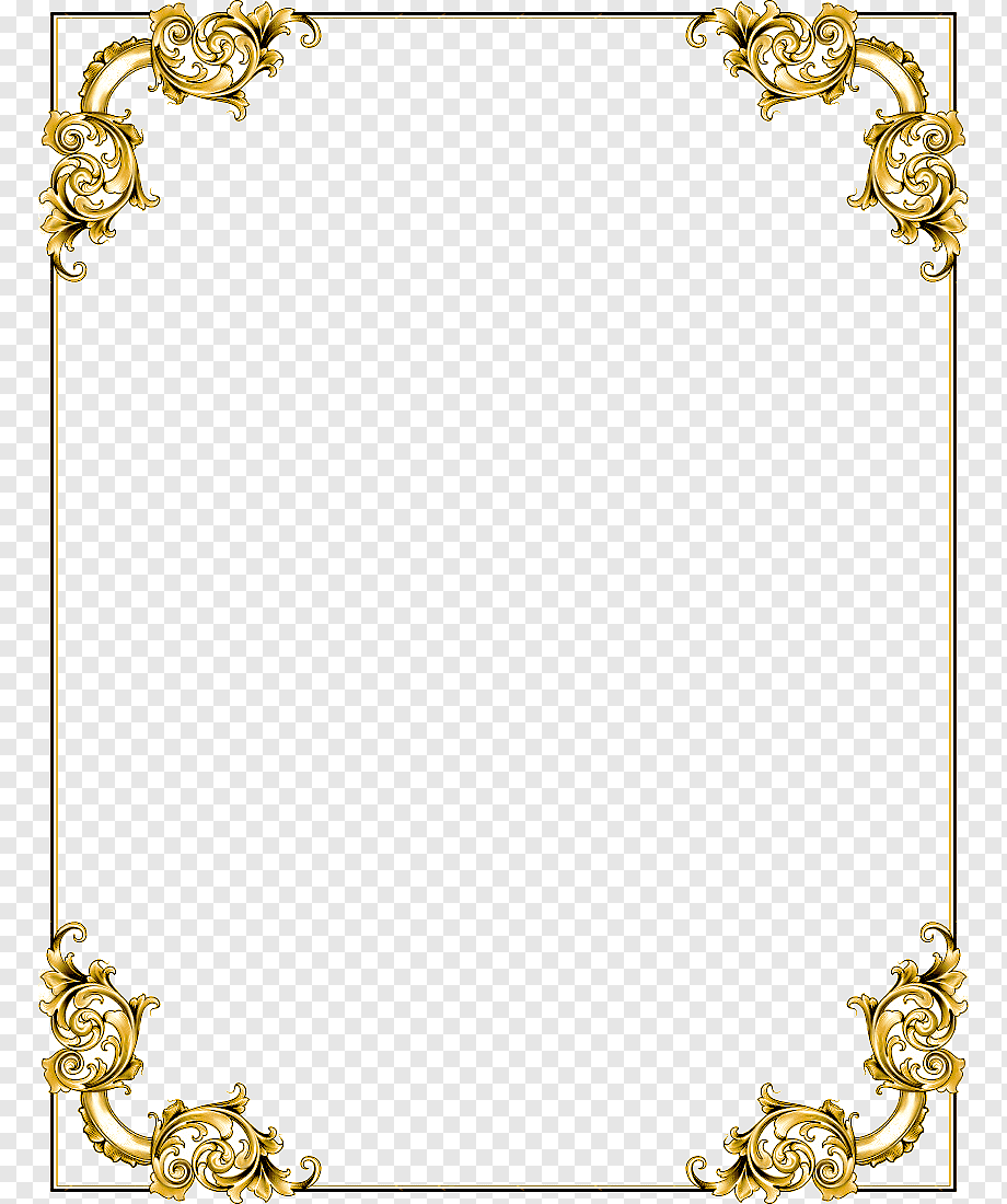 gold floral boarder illustration, frame, Gold Border Frame, image File Formats, desktop Wallpaper, picture Frames png