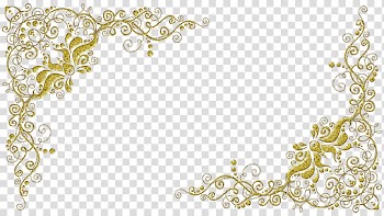 Gold floral frame border, Frames Paper Convite Arabesque cardboard, MOLDURA transparent background PNG clipart