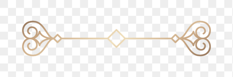 Gold flourish divider png sticker, | Free PNG - rawpixel