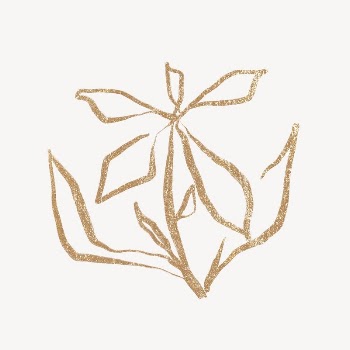 Gold flower, aesthetic glittery design | Free Photo - rawpixel
