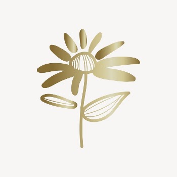 Gold flower collage element vector | Free Vector - rawpixel