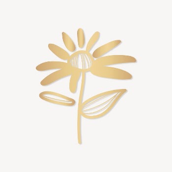 Gold flower collage element vector | Free Vector - rawpixel