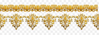 Gold Flower Floral design - Vector golden flower pattern 