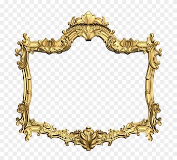 Gold Flower Frame Png Picture - Png Golden Frame Round