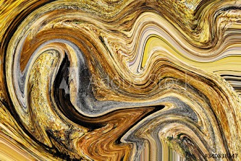 Gold fluid art marbling paint textured background
