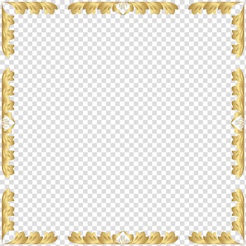 Gold foliage frame illustration, Borders and Frames frame Decorative arts , Decorative Border Frame transparent background PNG clipart