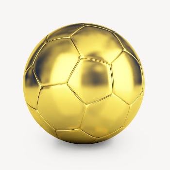 Gold football sticker, sport equipment | Free PSD - rawpixel