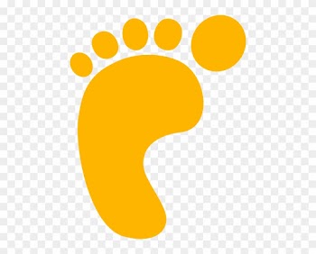 Gold Footprint Clip Art - Life Cycle Key Words