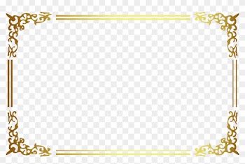 Gold Frame Border Square - Golden Frame Png