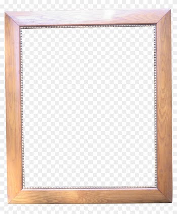 Gold Frame Border Square - Wood Frame