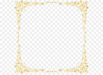 Gold frame Clip art - Decorative Transparent Border PNG Image 