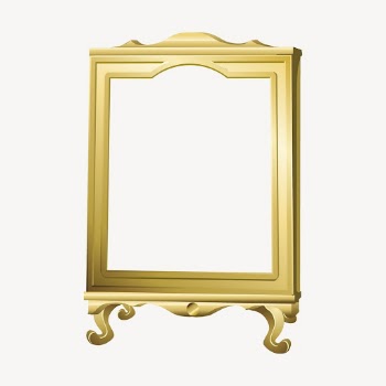 Gold frame clipart, home decor | Free Vector - rawpixel