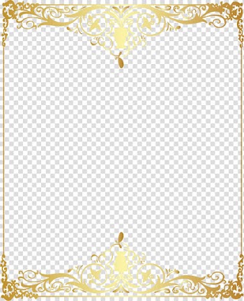 Gold frame decor, Euclidean , Gold pattern frame transparent background PNG clipart