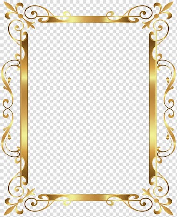 Gold frame , Gold Border Frame Deco , gold frame transparent background PNG clipart