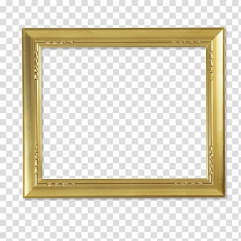 Gold frame, Gold Euclidean , Gold Frame transparent background PNG clipart