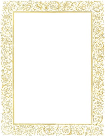 Gold frame , Golden Border transparent background PNG clipart
