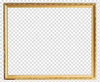 Gold frame illustration, frame , Gold pattern frame transparent background PNG clipart