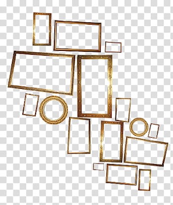 , gold frame lot illustration transparent background PNG clipart