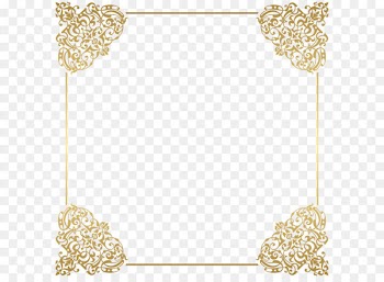 Gold frame Picture frame Clip art - Gold Border Frame Deco PNG Clip Art 