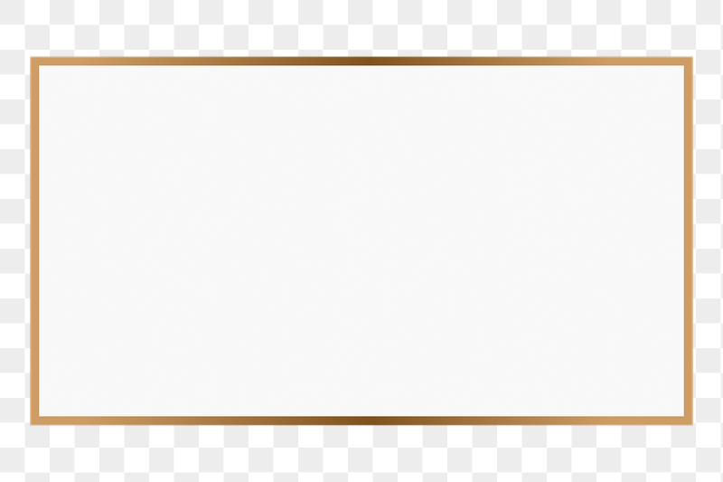 Gold frame png gradient sticker, | Free PNG - rawpixel