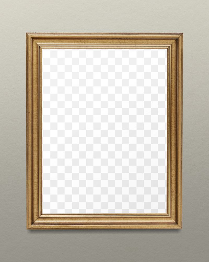 Gold frame png mockup, home | Free PNG Mockup - rawpixel