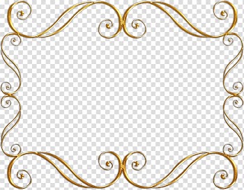 , gold frame transparent background PNG clipart