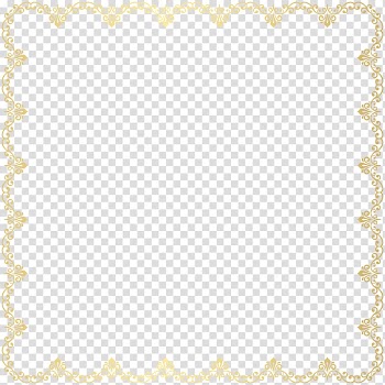 Gold frame , Yellow Area Pattern, Deco Frame Border transparent background PNG clipart