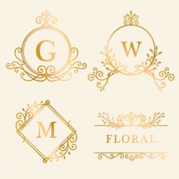Gold framed logo collection | Free stock vector - 553257