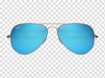 Gold framed Ray-Band Aviator sunglasses, Ray-Ban Wayfarer Aviator sunglasses Mirrored sunglasses, Aviator Sunglass transparent background PNG clipart