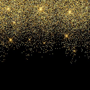 Gold glitter background Free Vector