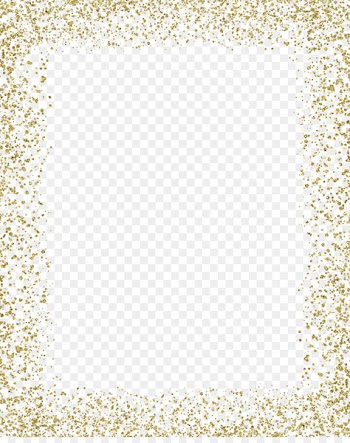 Gold Glitter MIME - Gold color border 