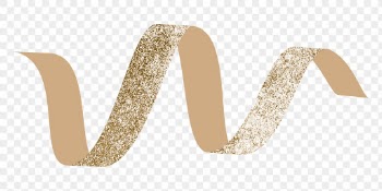 Gold glitter ribbon png decoration | Free PNG - rawpixel