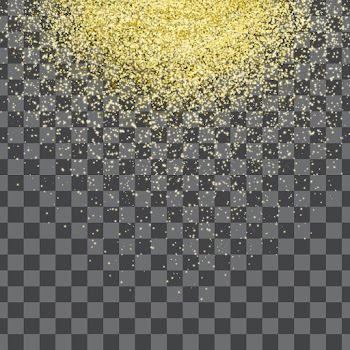 Gold Glitter Sparkle PNG transparent