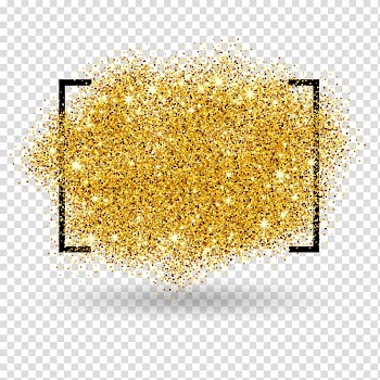 Gold, Golden background border, gold glitters illustration transparent background PNG clipart