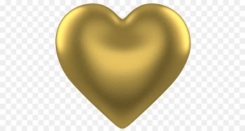 Gold Heart Clip art - GOLD HEART 