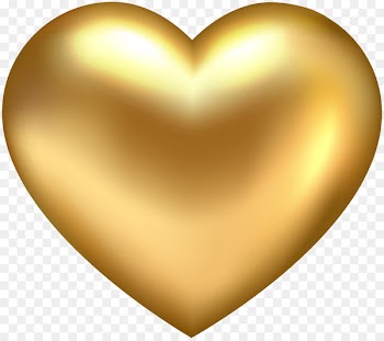 Gold Heart Clip art - golden heart 