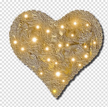 Gold Heart Desktop , gold heart transparent background PNG clipart