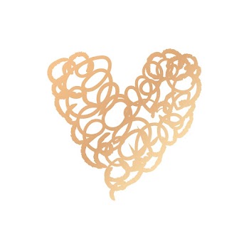 Gold heart psd icon, scribble illustration in… | Free stock illustration | High Resolution graphic