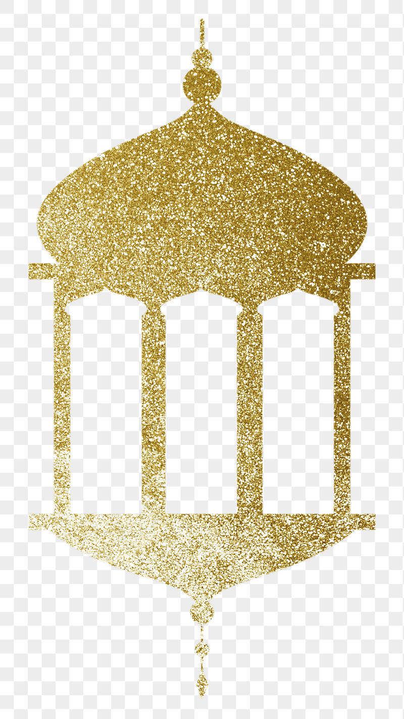 Gold Islamic lantern png sticker, | Free PNG - rawpixel