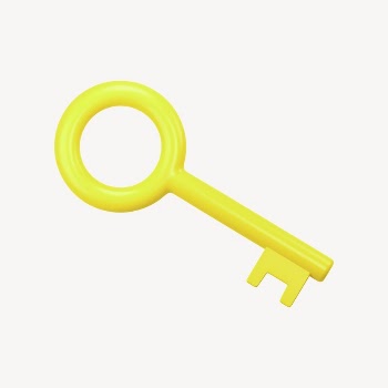 Gold key, 3D rendering graphic | Free Photo - rawpixel
