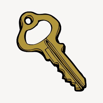 Gold key clipart, illustration vector. | Free Vector - rawpixel