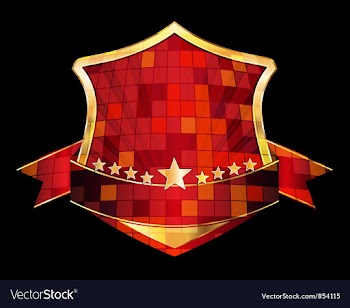 Gold label vector image