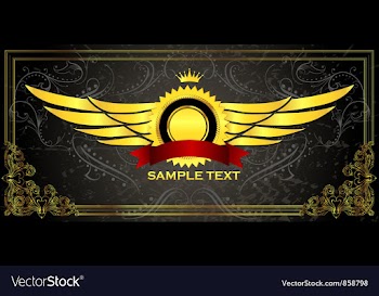 Gold label vector image