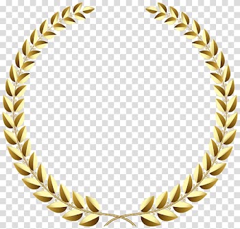 Gold laurel wreath decor , Laurel wreath Gold , wreath transparent background PNG clipart