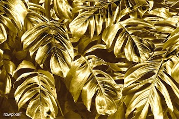 Gold leaf background | Free stock vector - 597037