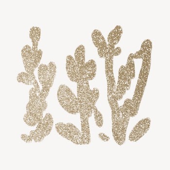Gold leaf, botanical glittery design | Free Photo - rawpixel