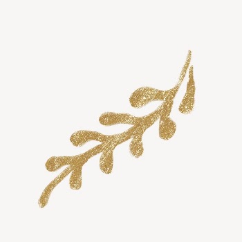 Gold leaf, botanical glittery design | Free Photo - rawpixel