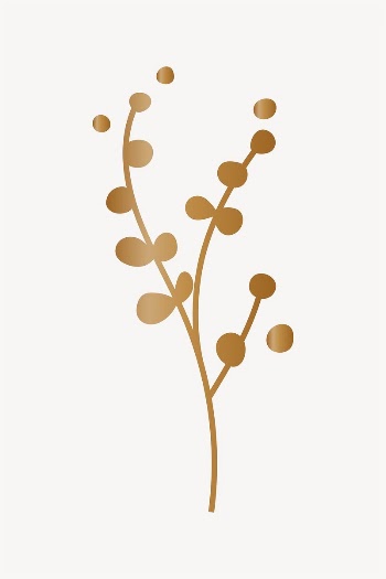 Gold leaf collage element vector | Free Vector - rawpixel