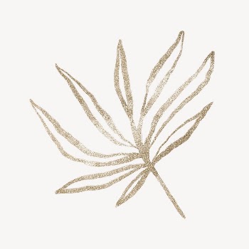 Gold leaf, glittery botanical design | Free Photo - rawpixel